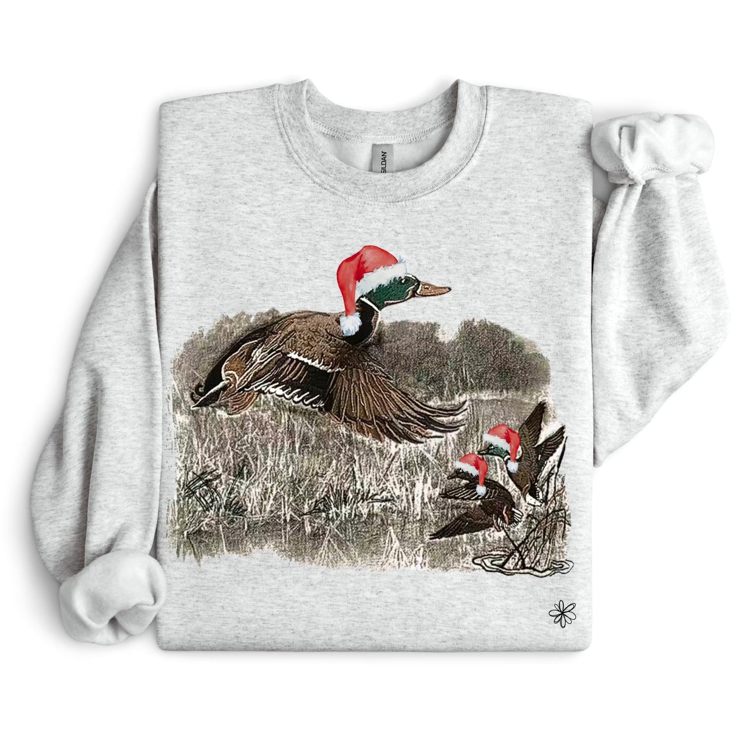 Christmas Marsh Mallard SWEATSHIRT.