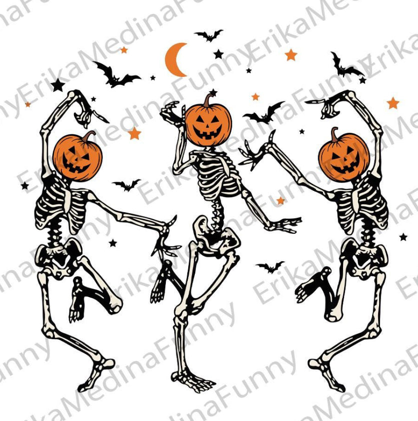 Pumpkin Skeletons Tee -  9/16