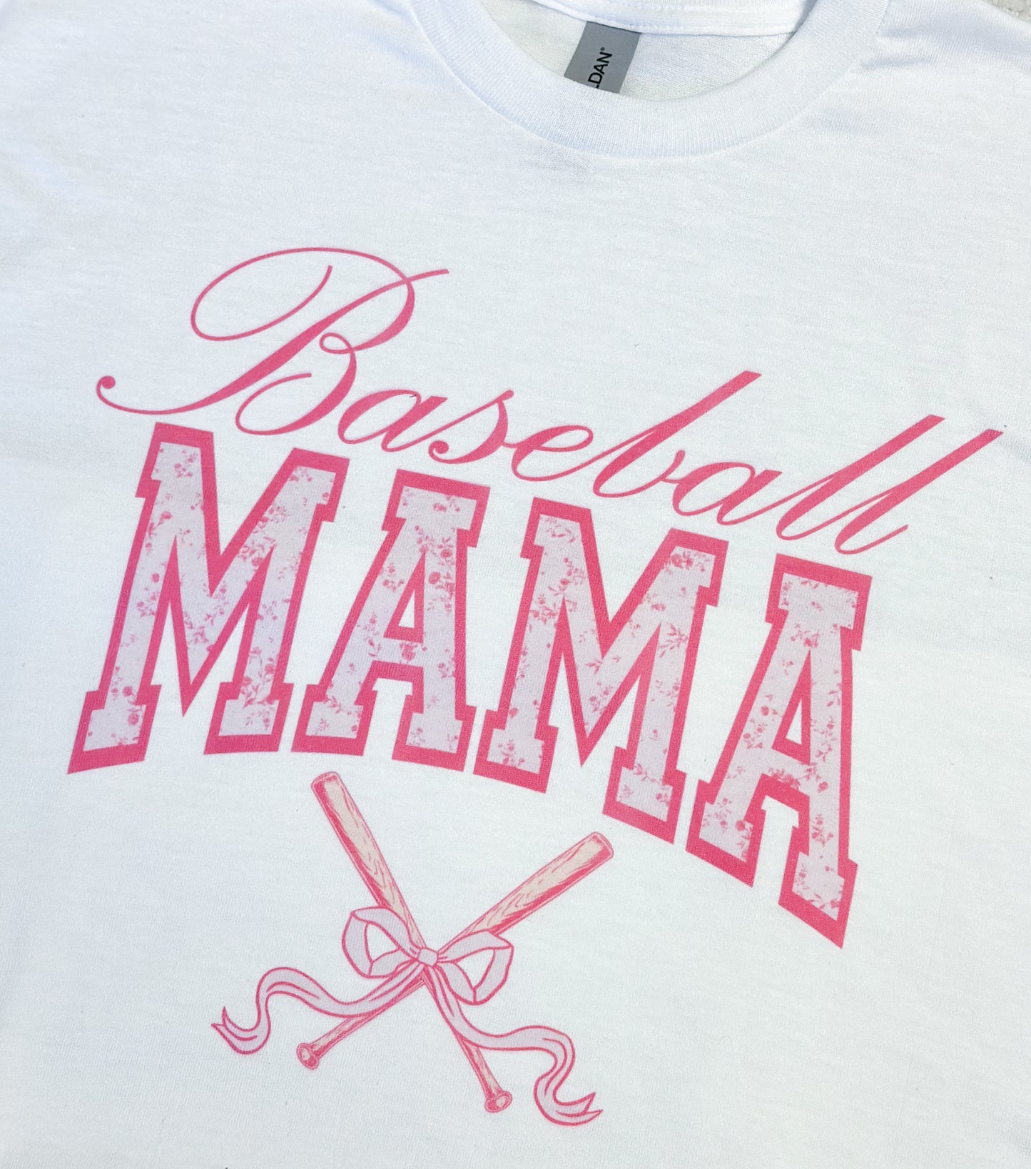 Pink Baseball Mama T-Shirt