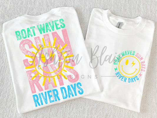 Sun Rays River Days T-Shirt