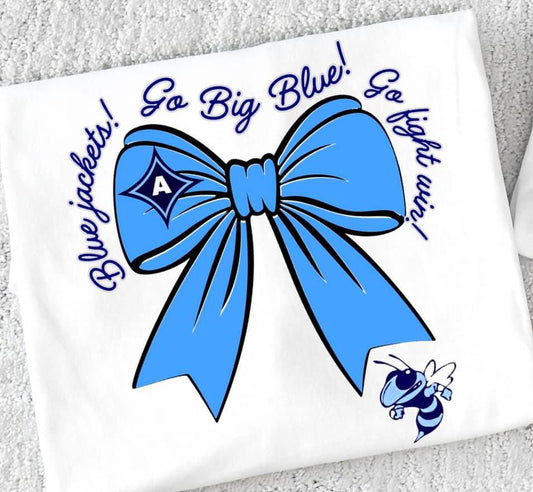 Blue Jackets Bow Shirt