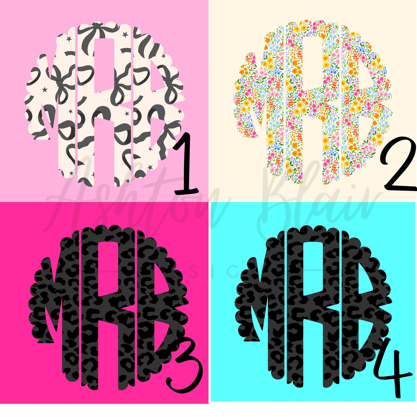 Custom Monogram Freshie