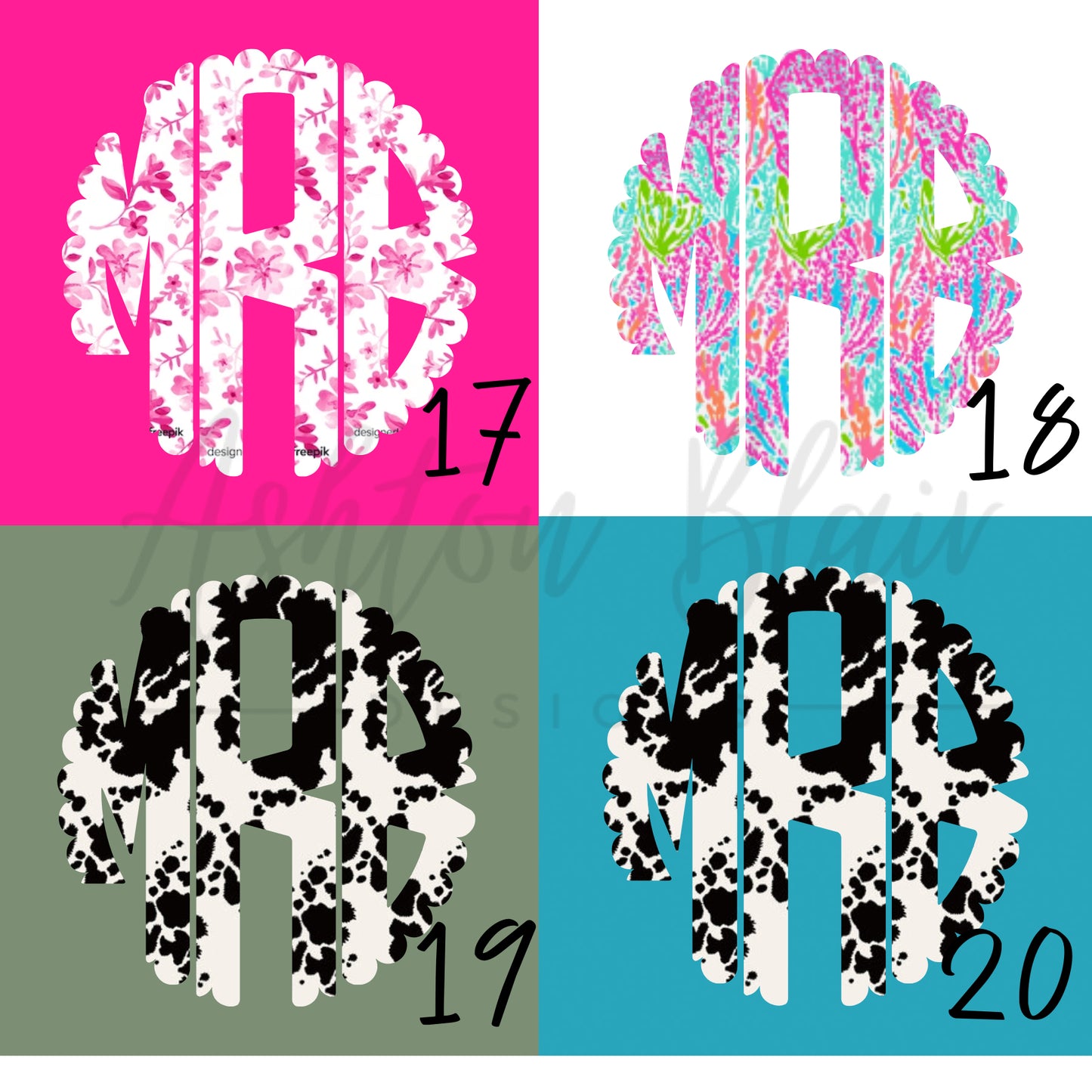 Custom Monogram Freshie