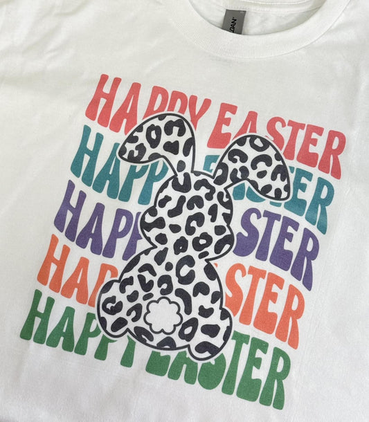 Happy Easter Leopard Tee